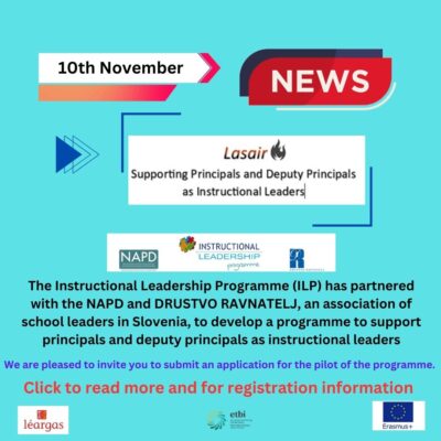 Lasair; Supporting Principals and Deputy Principals as Instructional Leaders