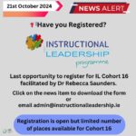 Last Opportunity to Register for Cohort 16